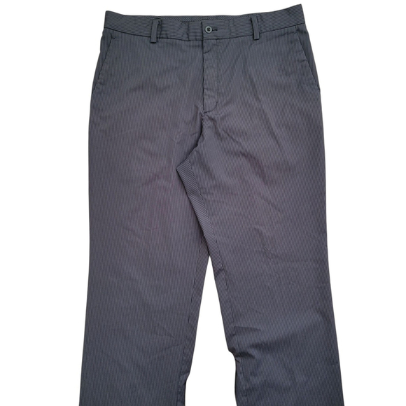 Nike Dri-FIT Men's Flat Front Polyester Blend Navy Golf Pants Size 34/30 - Picture 4 of 6